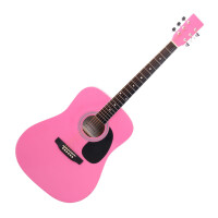 Classic Cantabile WS-10PK Westerngitarre pink - Retoure (Zustand: sehr gut)