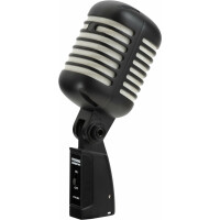 Pronomic DM-66BK/WH Elvis microphone dynamique noir/blanc