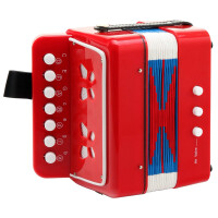 Classic Cantabile Bambino kinderaccordeon, rood, 2 bassen