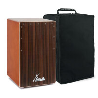 XDrum Cajon El Bajo Bass Port Cocoa Brown / Ebony borsa inclusa