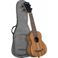 Cascha Sopran Ukulele Zebra Wood