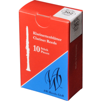 AW Woodwinds Anches 302 Classic Pour Clarinette Boehm (3,0) Pack De 10