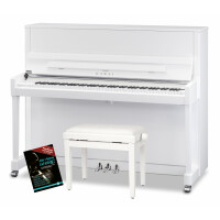 Kawai K-300 WH/P SL Klavier Weiß Hochglanz Set