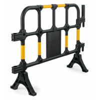 Stagecaptain AG-141 barrière de sécurite chantier Jaune/Noir