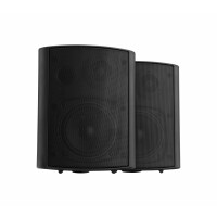 Dos altavoces de pared Pronomic USP-430 BK HiFi de 120 vatios en negro