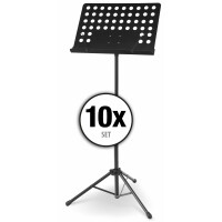 McGrey 11940 Orchestra Stand, Perforated Metal With Music Clips ? 10-Piece set