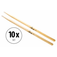 XDrum Drumstokken 7A Nylon Tip 10 paar