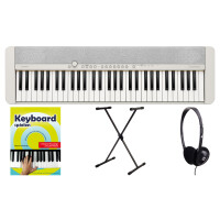 Casio CT-S1WE Casiotone Keyboard Weiß Set