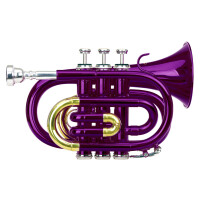 Classic Cantabile Brass TT-400 zaktrompet in Bb violet