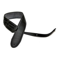 Bourbon Strap Simply black Gitarrengurt Leder 125 bis 153 cm x 6,5 cm