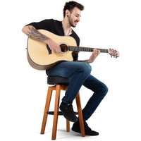 Classic Cantabile Pub-Hocker Gitarrenhocker Naturfarben  - Retoure (Zustand: sehr gut)