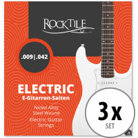 Rocktile cuerdas de guitarra eléctrica pack de 3