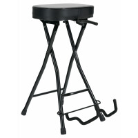 Rocktile tabouret de guitariste avec support guitare