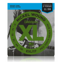 D'Addario EXL117 Medium Top/Extra-Heavy Bottom