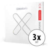 D'Addario XS Phosphor Bronze 13-56 Medium 3x Set