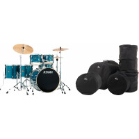 Tama IP62H6W-HLB Imperialstar Drumkit Hairline Blue Set inkl. Gigbags