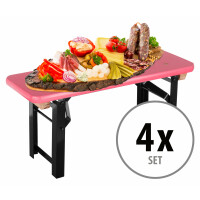 Stagecaptain BB-55 PI Hirschgarten Bierzeltbankerl Pink 4x Set