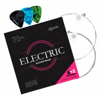 Shaman Electric cordes pour guitare électrique, y compris 2 cordes de rechange et 3 plectres