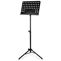 Classic Cantabile Orchesterpult Lochblech Heavy Schwarz  - Retoure (Zustand: sehr gut)