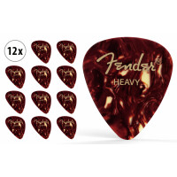 Fender 351 Plectrums, Heavy, 12 stuks