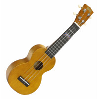 Mahalo Kahiko PLUS Serie Sopran-Ukulele Wide Neck Trans Brown