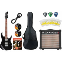 Ibanez GRG121SP-BKN E-Gitarre Black Night Starter Set