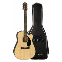 Fender CD-60SCE Westerngitarre Natural Gigbag Set