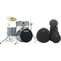 Tama ST52H5-SEM Stagestar Drumkit Sea Blue Mist Taschen Set