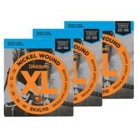 D'Addario EXL110 Regular Light - 3er Pack