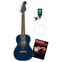 Fender Dhani Harrison Ukulele Sapphire Blue Transparent Set