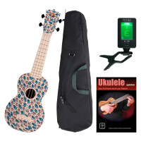 Classic Cantabile BeachBuddy Sunny Zoo Ukulele Set inkl. Tuner und Schule