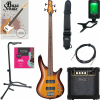 Ibanez SR370EF-BBT Fretless E-Bass Brown Burst Starter Set