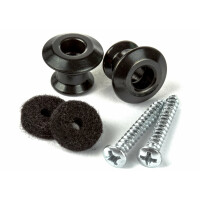 Dunlop Straplok Dual Design Button Set Black