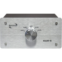 Dynavox AUX-S Eingangsumschalter silber