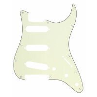 Fender Pickguard Strat SSS 3-ply Mint Green