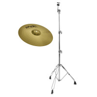 Paiste 101 Brass 18" Crash Ride + gerader Beckenständer SET