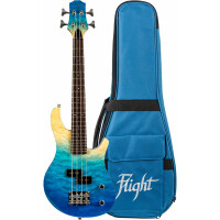 Flight Mini Bass (TBL) Solid Body Transparent Blue