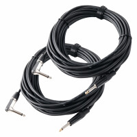 Pronomic Stage INST-A-10 cable de clavija jack en angulo 10 m, Set de 2