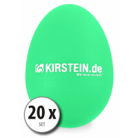 20x Kirstein ES-10G Egg Shaker grün Medium-Heavy Set