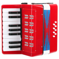 Classic Cantabile Bambino kinderaccordeon, rood, 8 bassen