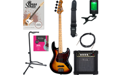 Jet Guitars JJB-300 SB Basse Sunburst Starter Set