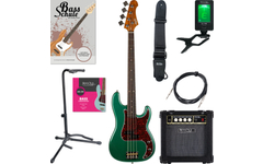 Jet Guitars JJB-300 Bass Green Starter Set
