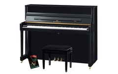 Kawai K-200 E/P Klavier Schwarz Hochglanz Set