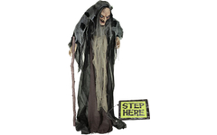 Europalms Halloween Hexe Nahema Figur Fußschalter Set