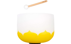 Sela SECLU12E Bol Chantant Cristal Lotus 12" Ton E (432 Hz) Jaune