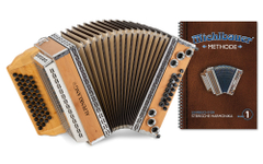 Alpenklang Pro Alpline 34 Eco Harmonika G-C-F-B MB Set incl. Michlbauer School
