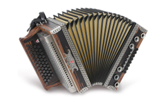 Strasser 4/III Hoamat Acordeón G-C-F-B, Con X-Bass, Nogal Noble