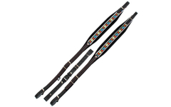 Sangles Alpenklang Pour Accordéons 3 Rangées Edelweiss/Noir