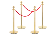 Stagecaptain PLS-150 Deluxe 4.2-150G Afzetpaal Personenleidingssysteem 1,5m goud