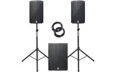 HK Sonar 110 XI / Sonar 115 Sub D Actieve Set incl. Speakerstatief en Kabel
